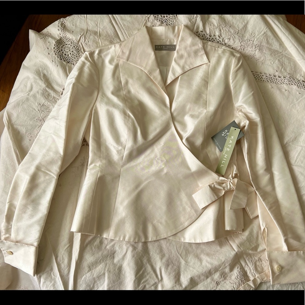 Kate Hill Petite Essentials Silk Blouse NWT (4P)